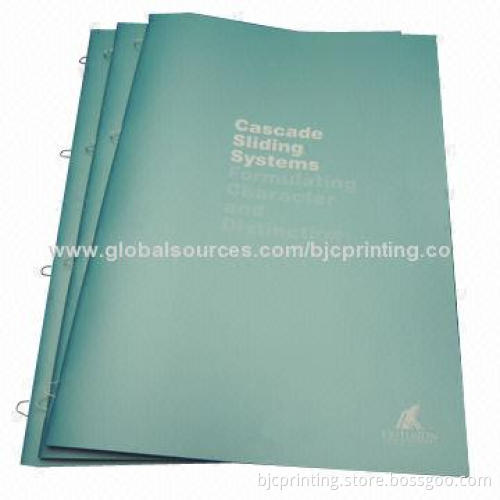 Saddle stitched book staple binding book printing service, gloss and matte lamination finish